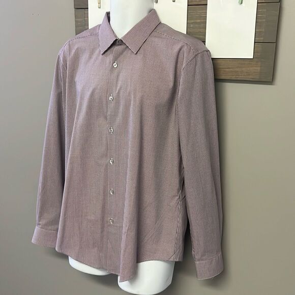 Van Heusen Long Sleeve Collared Button Down Slim Fit Flex3 Dress Shirt-16–16 1/2 - Picture 2 of 16